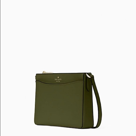 ♠️ kate spade ♠️ Rory Saffiano Crossbody Bag, Enchanted Green - Picture 3 of 10